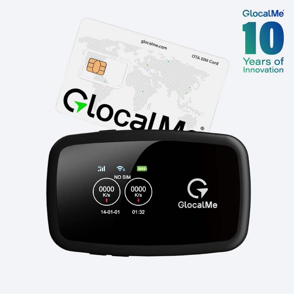 C4 - Portable WiFi Hotspot with GlocalMe SIM Card
