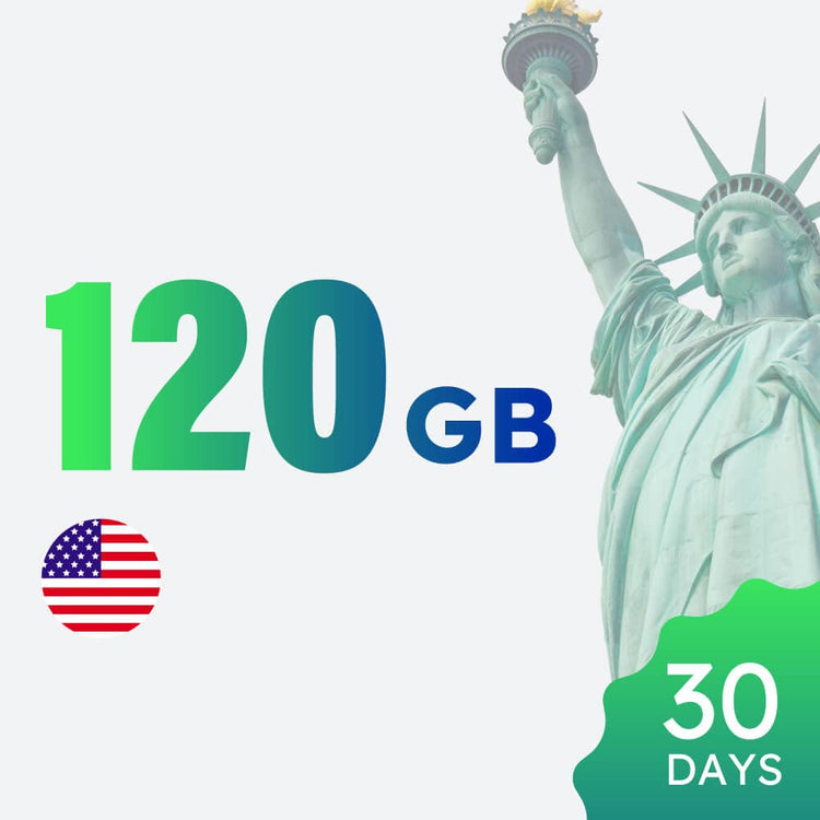 120GB 30-Tage USA Datenpaket
