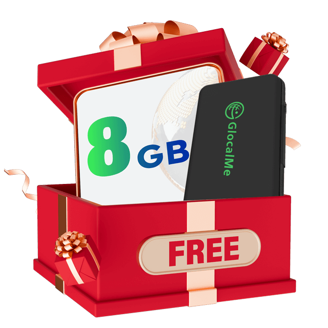 Exclusive Gift(8GB Southeast Asia & travel case)