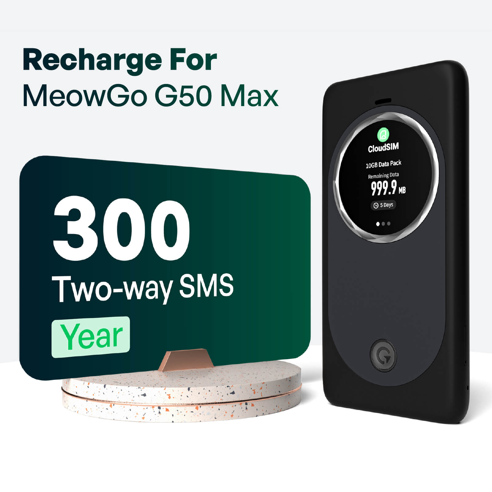 SMS Satellite Messages Recharge for MeowGo G50 Max