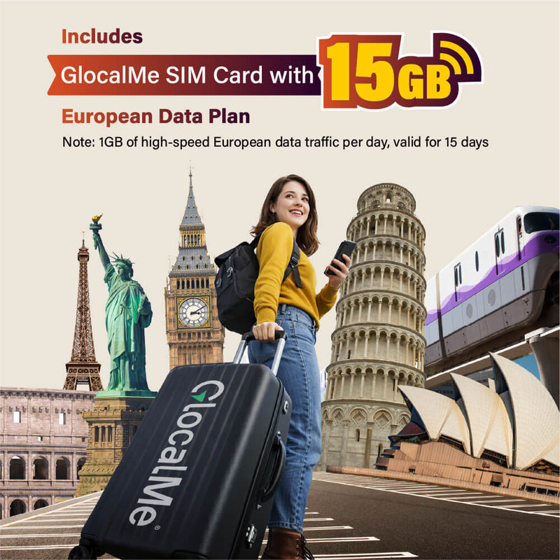 C4 - Portable WiFi Hotspot with GlocalMe SIM Card