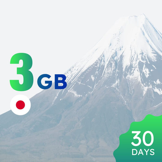 3GB 30-day Japan Data Package