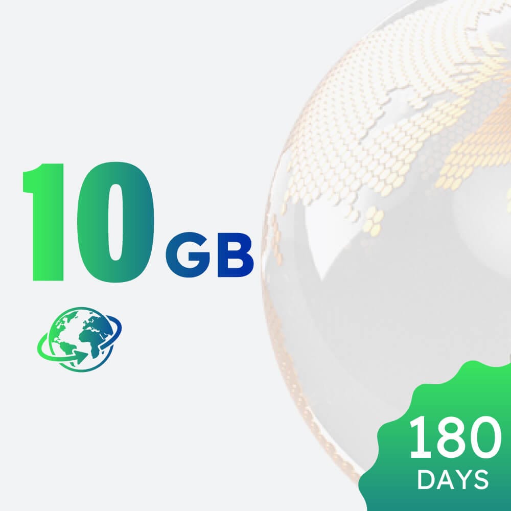 10GB 180-day Global Data Package – GlocalMe Europe