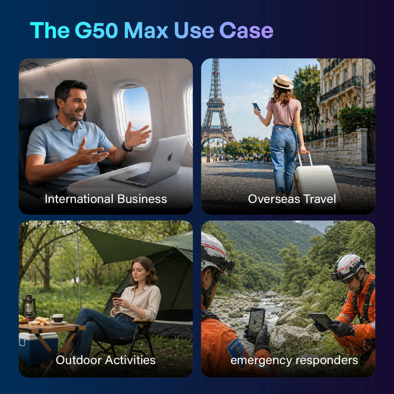MeowGo G50 Max - HyperConn 5G Satellite Mobile WiFi Hotspot